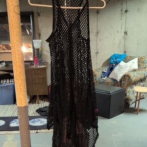 Mesh Swim Cover-Up Dress